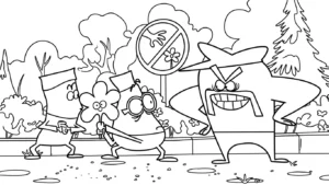 imprimer coloriage Lamput gratuit