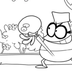 coloriage Lamput et decoupage a imprimer gratuit