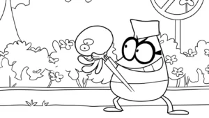 coloriage Lamput et decoupage a imprimer gratuit