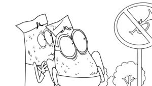 coloriage Lamput à imprimer pour enfant de 2 ans