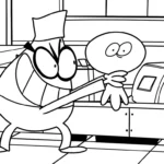 coloriage Lamput et découpage à imprimer