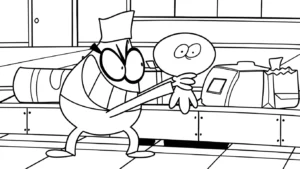 coloriage Lamput et découpage à imprimer