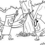 coloriage Lamput pour enfant de 4 ans