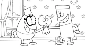 coloriage Lamput pour bebe a imprimer