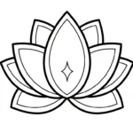 coloriage Mandala Lotus pour enfant