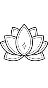 coloriage Mandala Lotus pour enfant