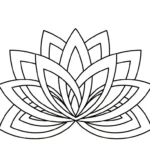 coloriage Mandala Lotus à imprimer pour enfant de 9 ans