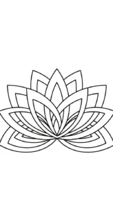 coloriage Mandala Lotus à imprimer pour enfant de 9 ans