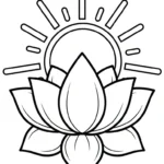 coloriage Mandala Lotus en ligne