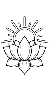 coloriage Mandala Lotus en ligne