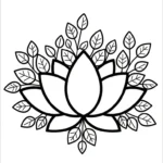 coloriage Mandala Lotus à imprimer pdf gratuit
