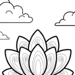 télécharger coloriage Mandala Lotus gratuit
