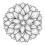 coloriage Mandala Lotus à imprimer pdf gratuit