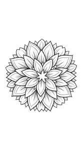 coloriage Mandala Lotus à imprimer pdf gratuit