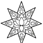 coloriage Mandala Lotus à imprimer gratuitement