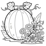 imprimer coloriage Melon Yubari gratuit