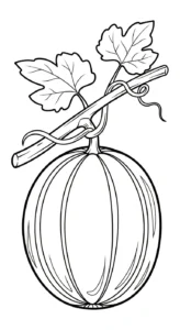 coloriage Melon Yubari a dessiner en ligne