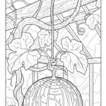 coloriage Melon Yubari à imprimer pour enfants