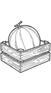 imprimer coloriage Melon Yubari