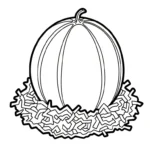 coloriage Melon Yubari à imprimer gratuitement