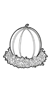 coloriage Melon Yubari à imprimer gratuitement