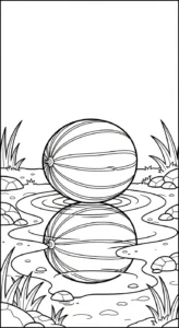 coloriage Melon Yubari pour primaire