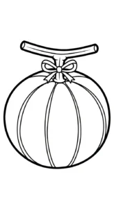 coloriage Melon Yubari à imprimer pour enfant de 9 ans