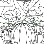 coloriage Melon Yubari educatif pour enfant