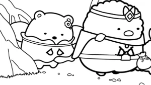 coloriage Sumikko Gurashi à imprimer gratuitement