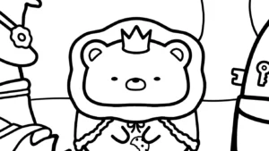 coloriage Sumikko Gurashi à imprimer pour enfant de 8 ans