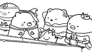 coloriage Sumikko Gurashi pour primaire