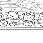 coloriage Sumikko Gurashi à imprimer pour enfant de 2 ans