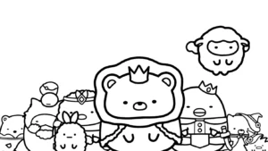 coloriage Sumikko Gurashi a imprimer gratuit