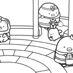 coloriage Sumikko Gurashi pour primaire
