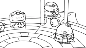 coloriage Sumikko Gurashi pour primaire