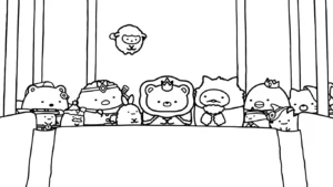 coloriage Sumikko Gurashi gratuit pour enfants