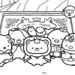 coloriage Sumikko Gurashi à imprimer pour enfant de 2 ans