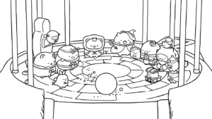 coloriage Sumikko Gurashi à imprimer pour enfant de 12 ans
