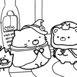 image pour coloriage Sumikko Gurashi enfant