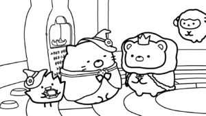 image pour coloriage Sumikko Gurashi enfant