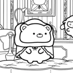 coloriage Sumikko Gurashi à imprimer pour enfant de 6 ans