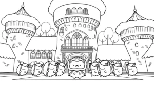 coloriage Sumikko Gurashi et dessin a imprimer