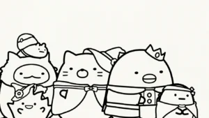coloriage Sumikko Gurashi pour enfant de à imprimer