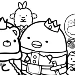 coloriage Sumikko Gurashi pour enfants a imprimer