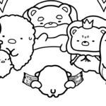 coloriage Sumikko Gurashi à imprimer pour enfant de 7 ans
