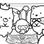 coloriage Sumikko Gurashi pour enfants a imprimer