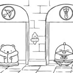 coloriage Sumikko Gurashi à imprimer pour enfant de 4 ans