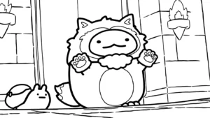 coloriage Sumikko Gurashi à imprimer pour enfant de 12 ans
