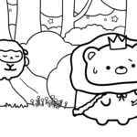 coloriage Sumikko Gurashi pour enfants à imprimer