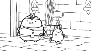 image de coloriage Sumikko Gurashi pour enfant